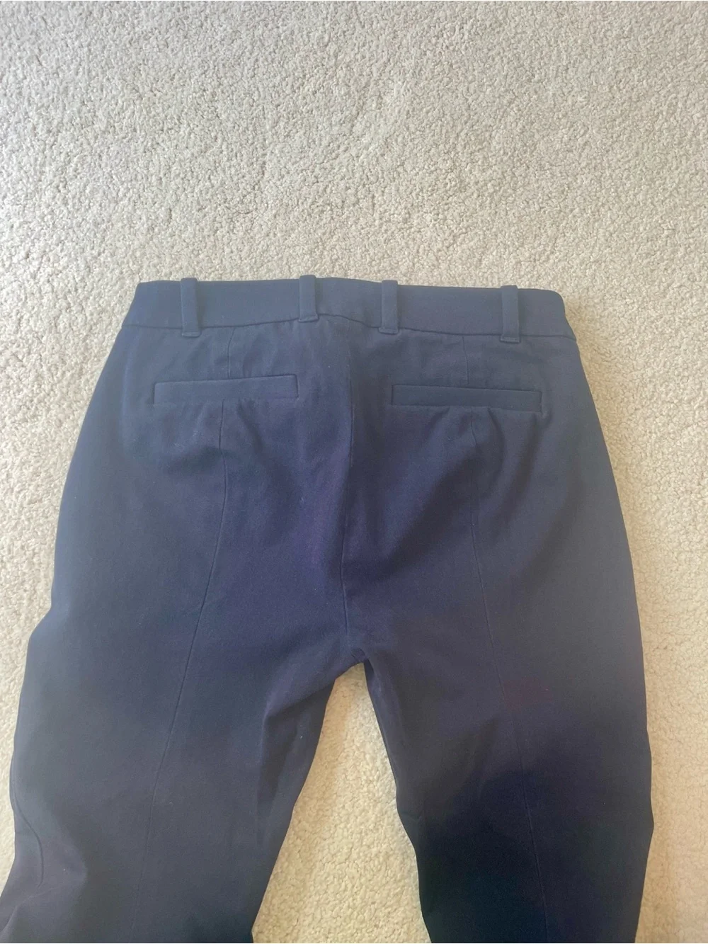 J. Crew Straight Leg Ankle Pants in Blue Navy